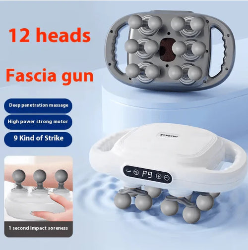 12-Head Fascial Massage Gun