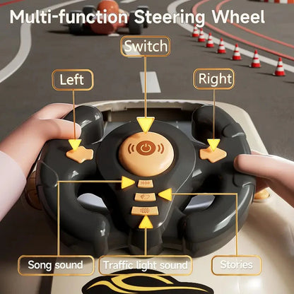 🏎️ Car Racing Game Console with Steering Wheel