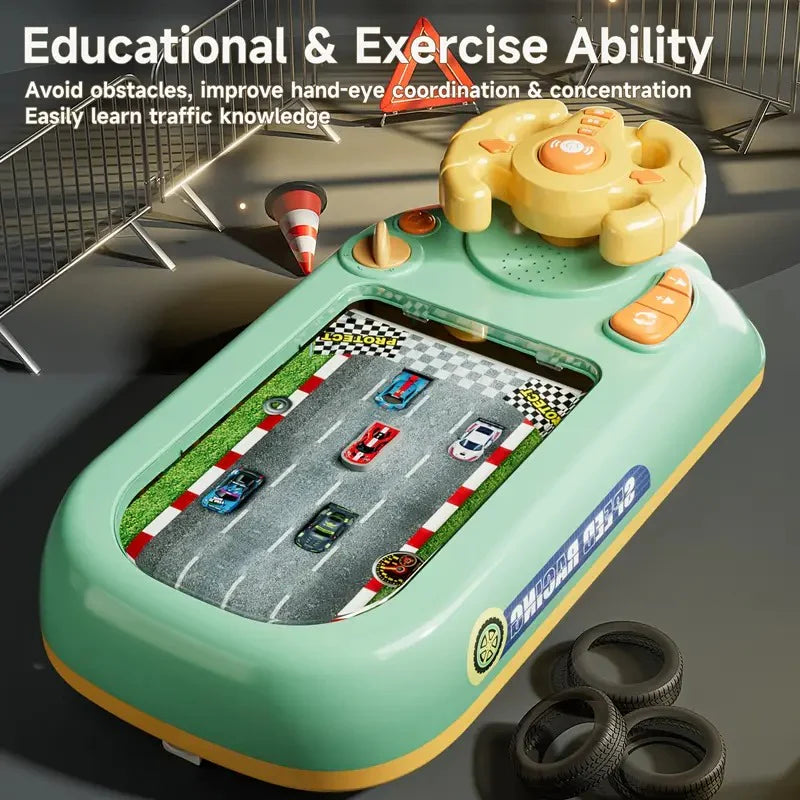 🏎️ Car Racing Game Console with Steering Wheel