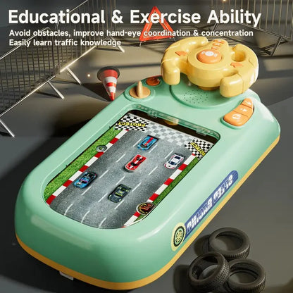 🏎️ Car Racing Game Console with Steering Wheel