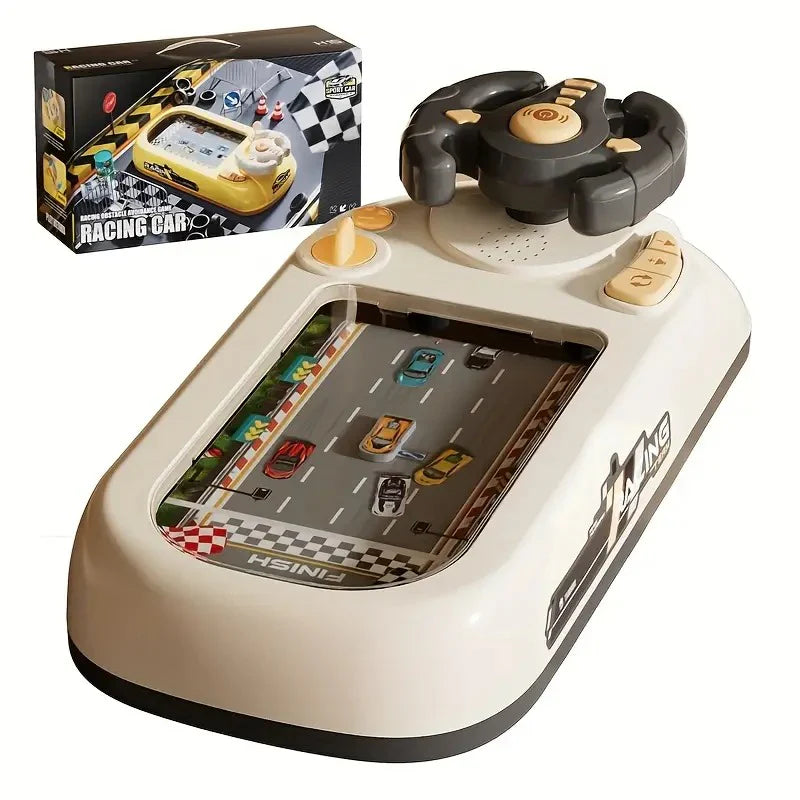 🏎️ Car Racing Game Console with Steering Wheel