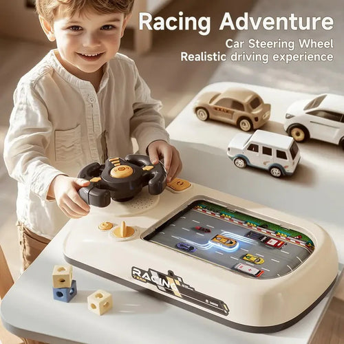 🏎️ Car Racing Game Console with Steering Wheel