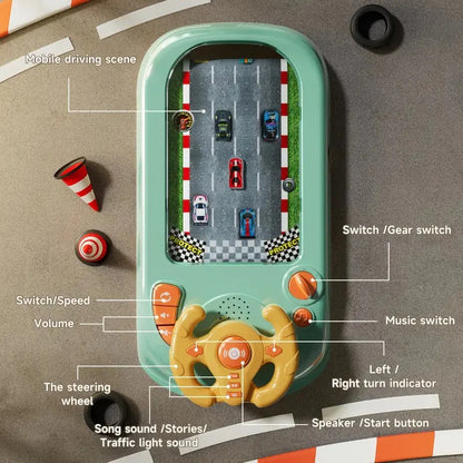 🏎️ Car Racing Game Console with Steering Wheel