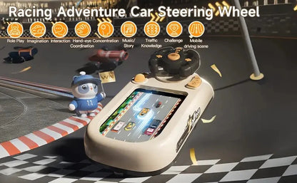 🏎️ Car Racing Game Console with Steering Wheel