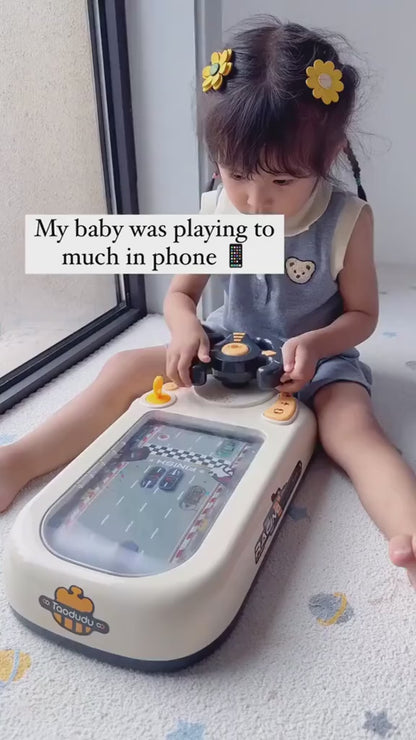 🏎️ Car Racing Game Console with Steering Wheel